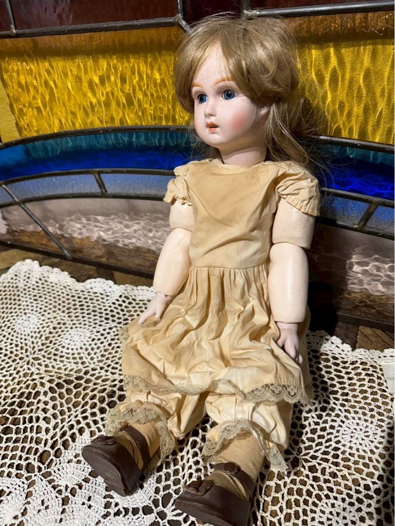 お*た様 ジュモー ビスクドール アンティーク インテリア 人形 陶器人形 ビン