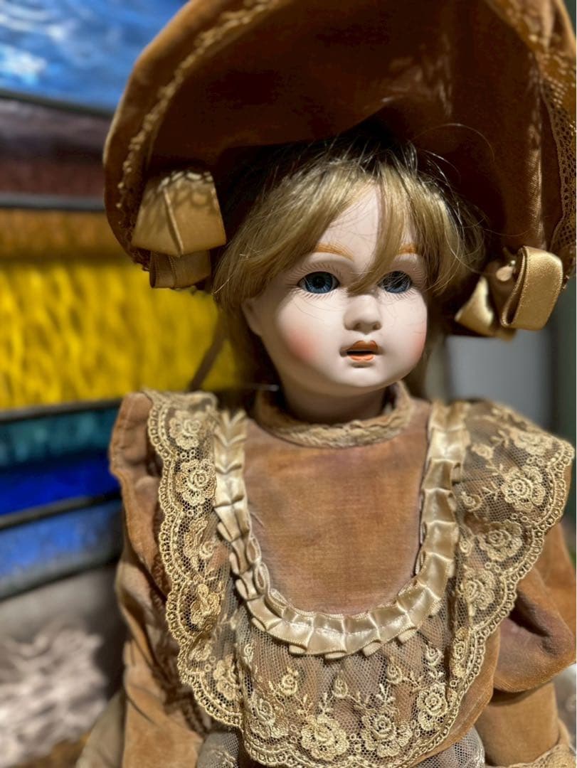 お*た様 ジュモー ビスクドール アンティーク インテリア 人形 陶器人形 ビン