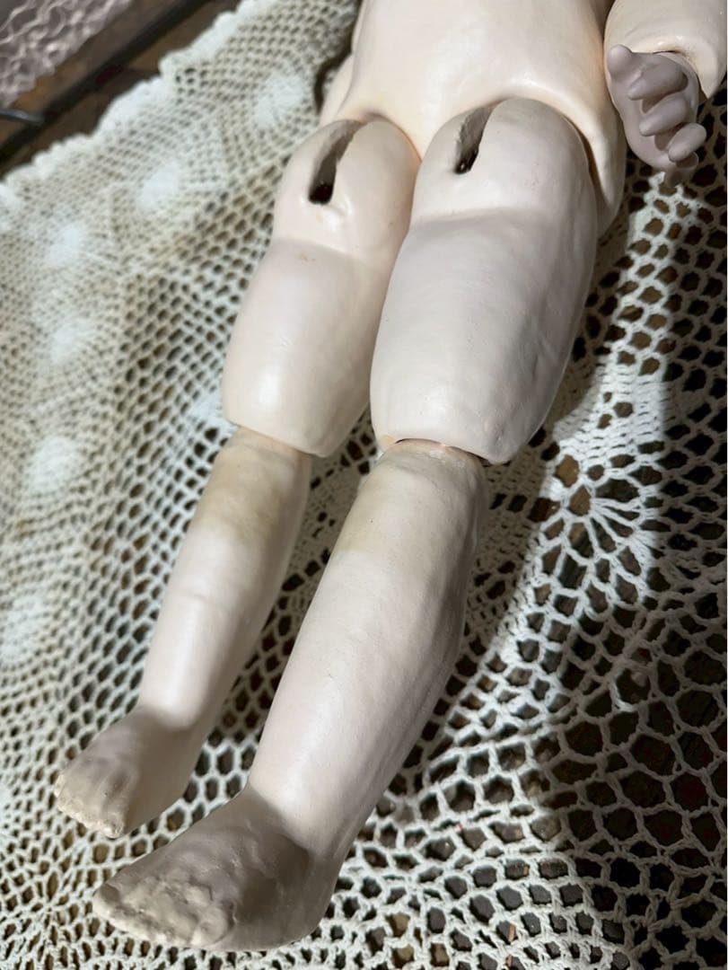 お*た様 ジュモー ビスクドール アンティーク インテリア 人形 陶器人形 ビン