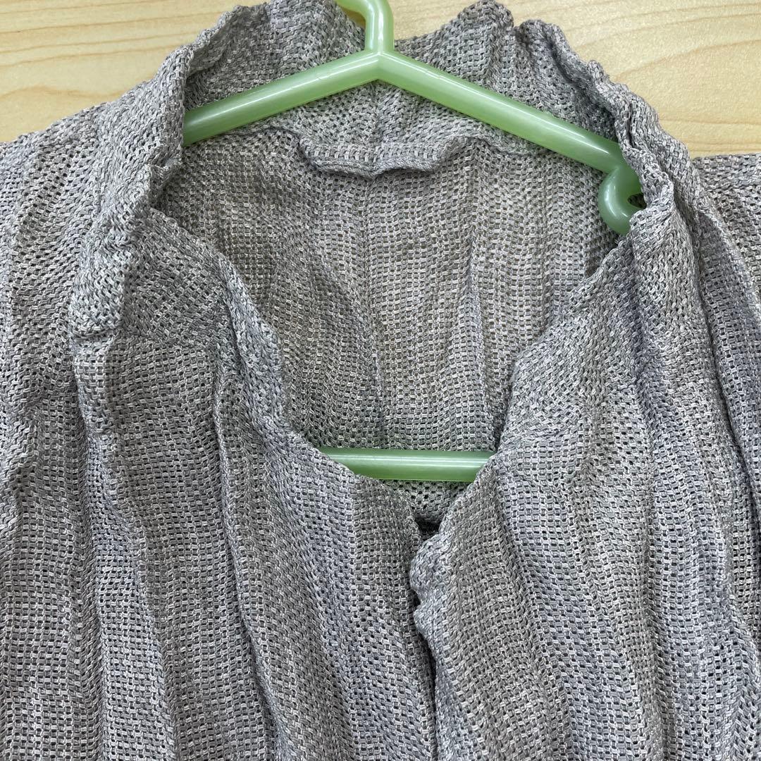 超美品‼️ISSEY MIYAKE MEN プリーツ シャツ ジャケット　グレー