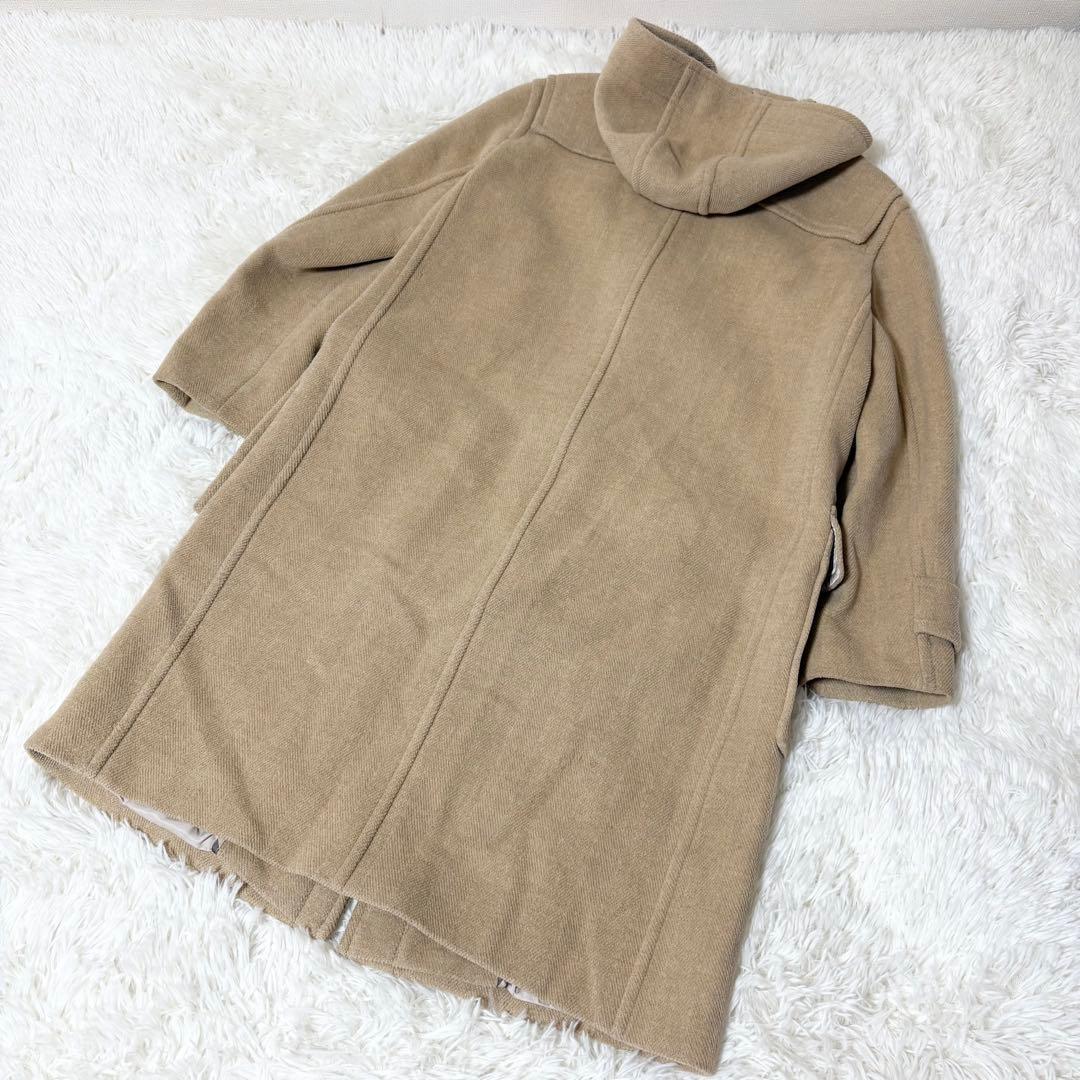 バーバリーロンドン フード付き ロングダッフルコート キャメル サイズ40