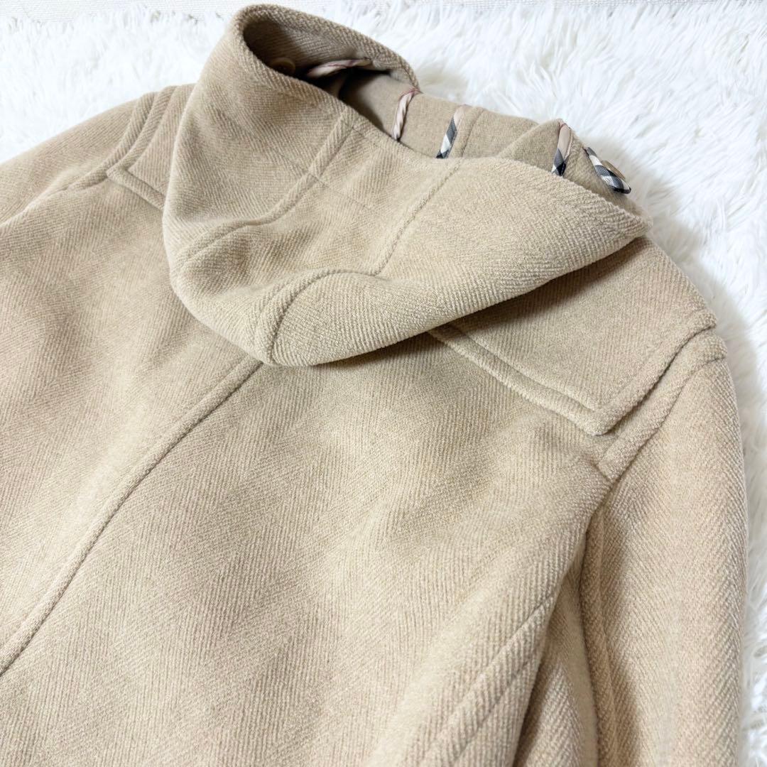 バーバリーロンドン フード付き ロングダッフルコート キャメル サイズ40