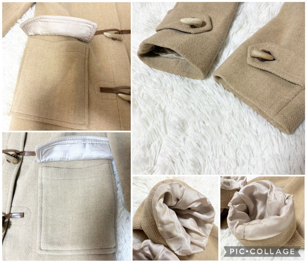 バーバリーロンドン フード付き ロングダッフルコート キャメル サイズ40