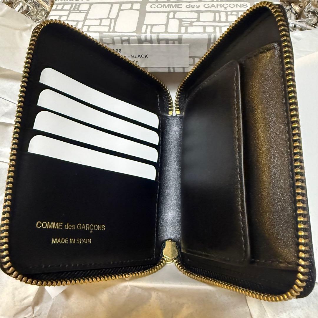 COMME des GARÇONS SA2100 ブラック 二つ折り財布