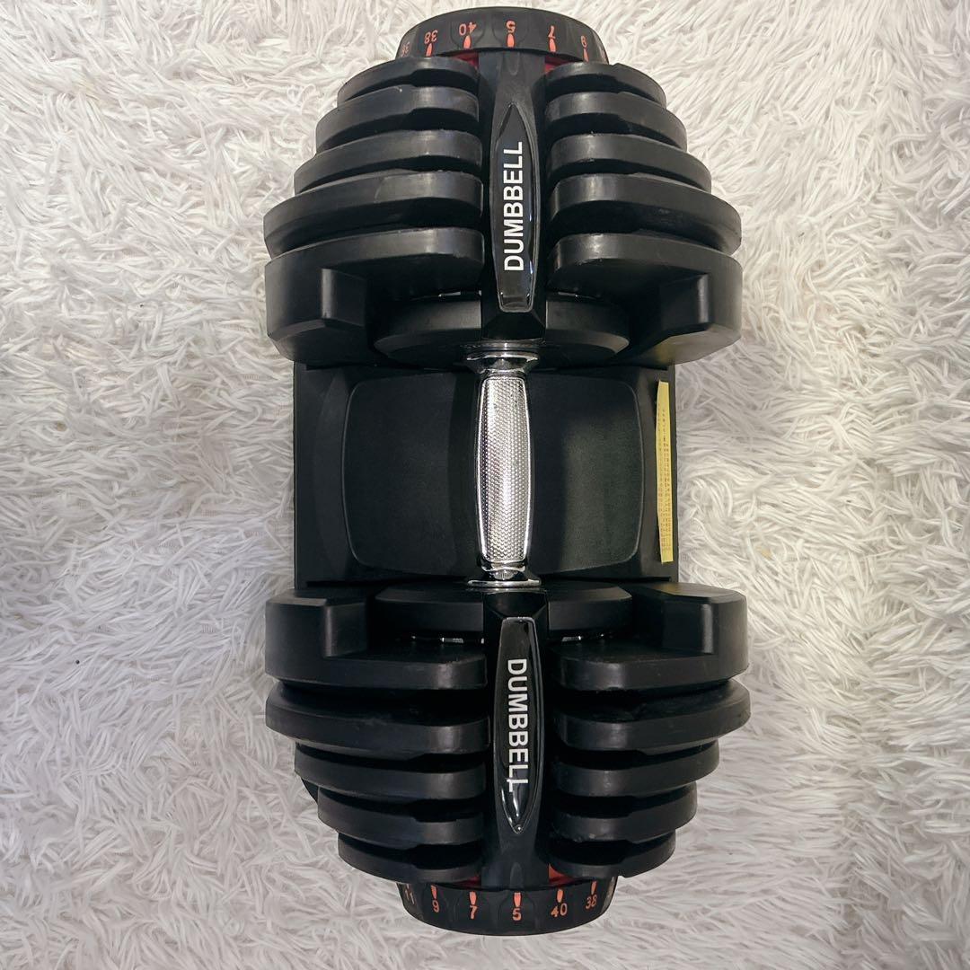 ①可変ダンベル ダイヤル式 5kg～40kg 17段階 単品