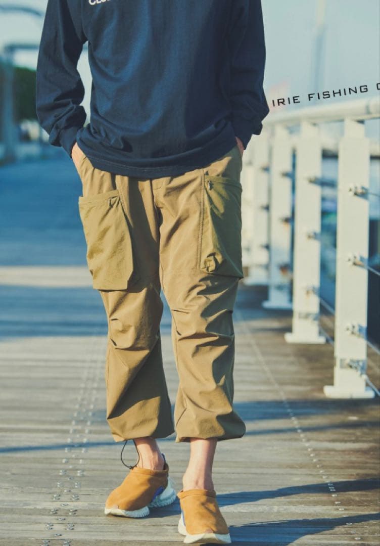 【新品未使用品】アイリーフィッシングクラブ　カーゴパンツ　黒Ｌ