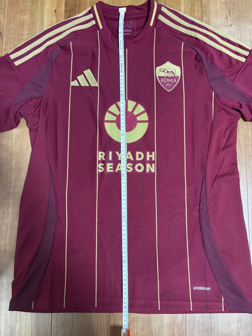 ゆーまろ　AS Roma サッカーシャツ XL ワインレッド