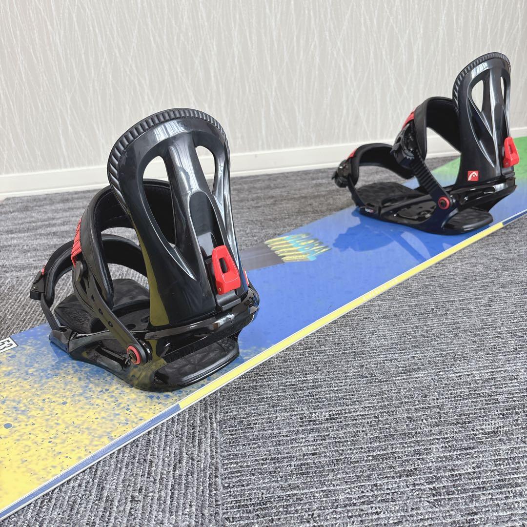 75美品❗️超豪華❗️HEAD メンズスノーボードセット★スノボ155cm+ビン付