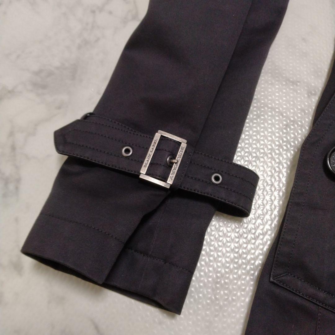 バーバリー ブラックレーベル トレンチコート チェックベルト ブラックサイズS