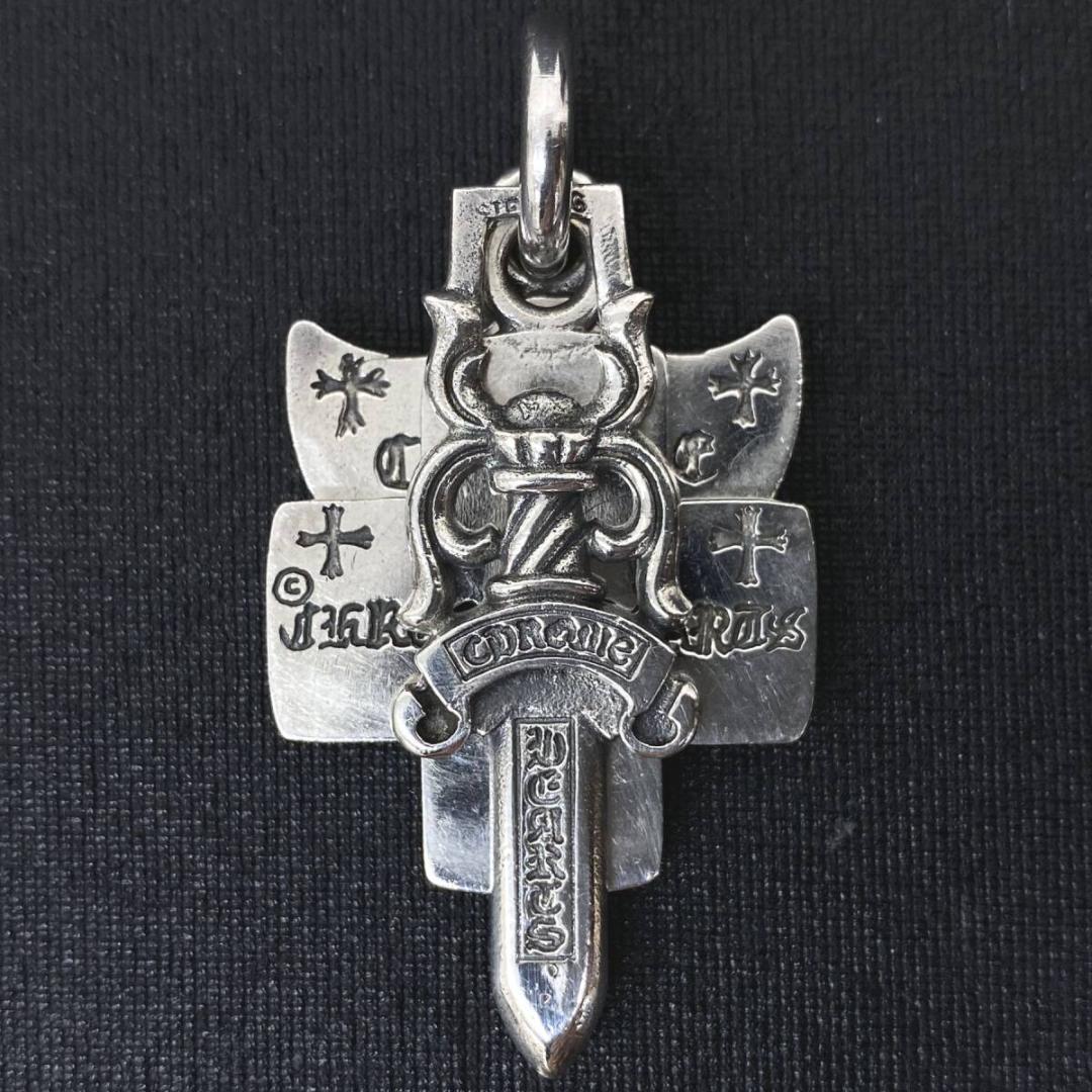 CHROME HEARTS シルバー 925 3トリンケッツ ペンダント