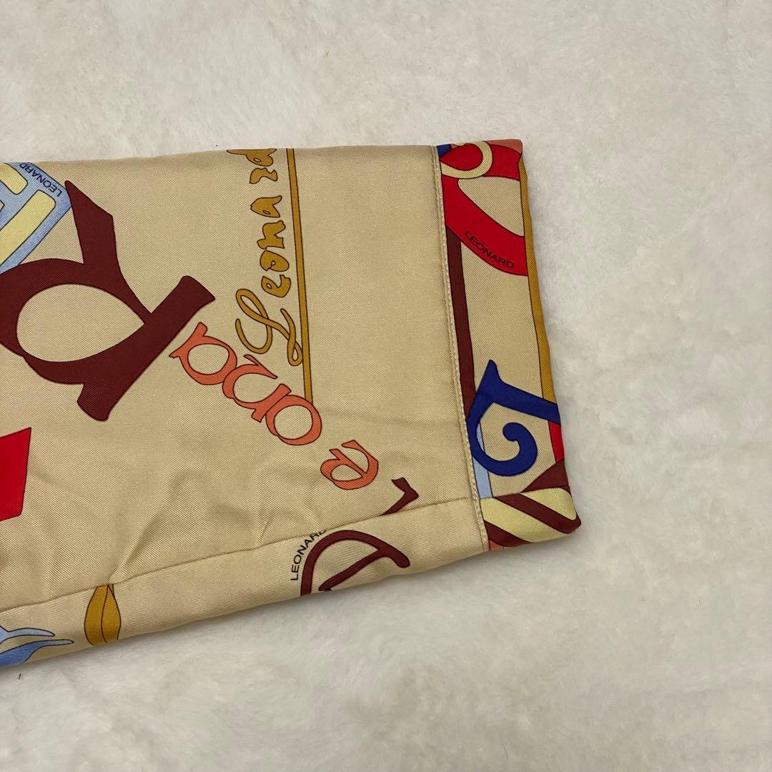 LEONARD SPORT コート アルファベット ボタニカル 総柄