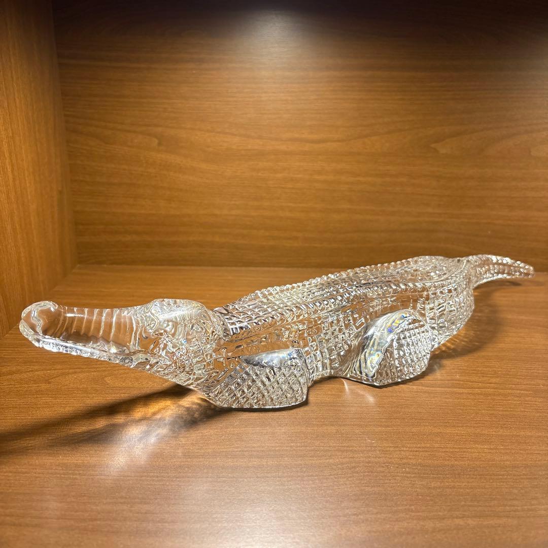 バカラ「特大サイズ」クロコダイル　置物