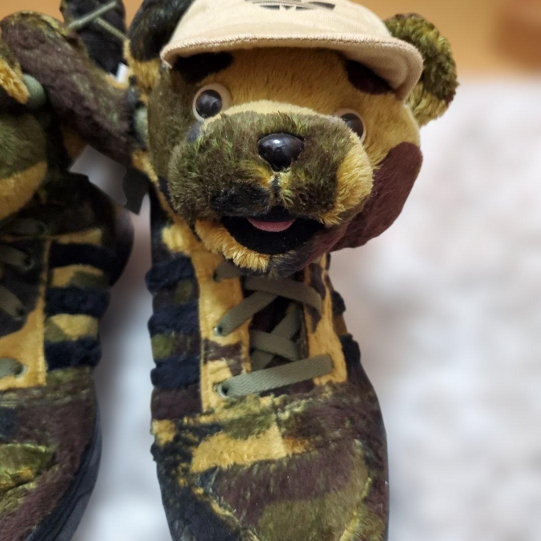 【未使用タグ付き】adidas　ジェレミースコット迷彩くま