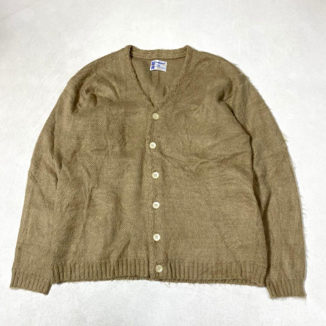 TOWNCRAFT SOLID JAQUARD 70’S CARDIGAN