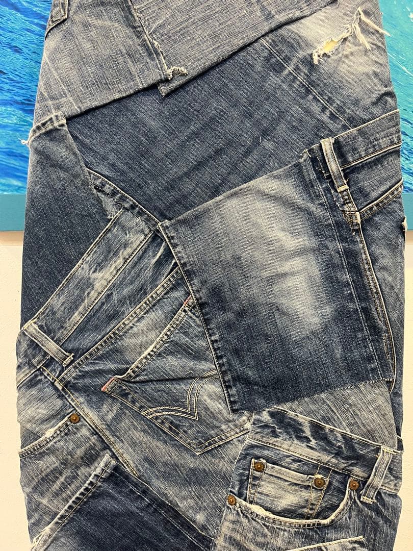 サーフボード インテリア 置物 ハワイアン デニム SURF サーフィン