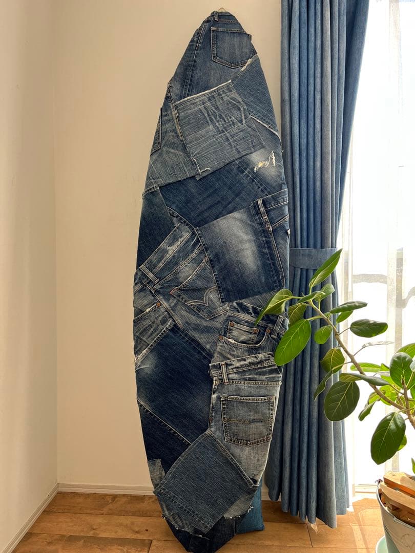 サーフボード インテリア 置物 ハワイアン デニム SURF サーフィン