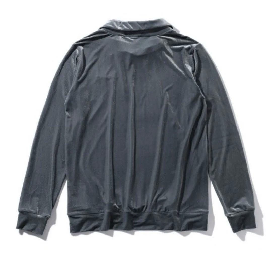 マーク&ロナ ベロアシャツ 定価39,600円 48（L）グレー
