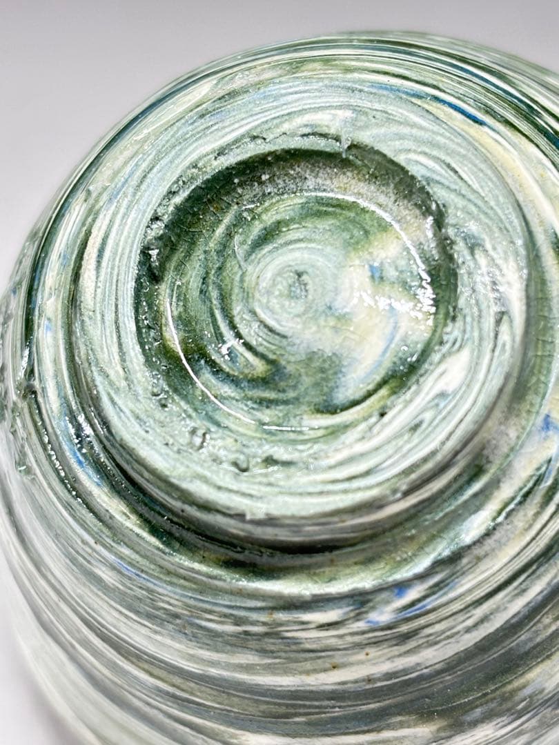 人間国宝『松井康成』造 練上酒呑 共箱 ぐい呑 盃 酒器 酒杯 本物保証