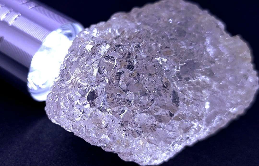 ブラジル産　エッチドクォーツ　蝕像水晶　ポイント　瞑想　癒やし　浄化　魔除け