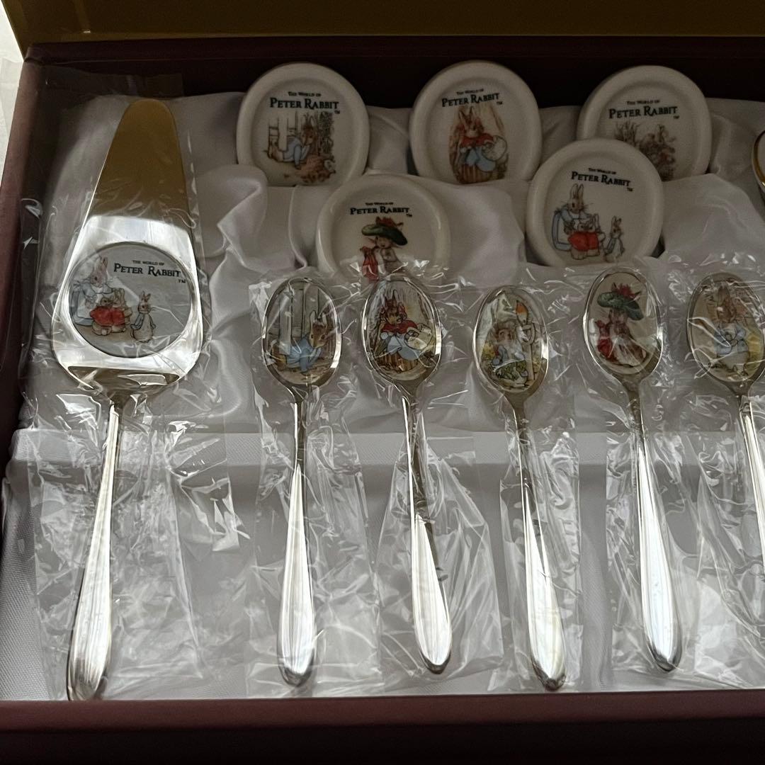 ピーターラビット アサヒ カトラリーセット ケーキフォーク ティースプーン 銀色