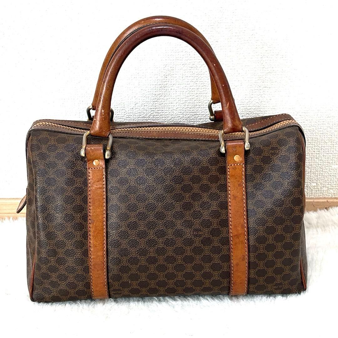 セリーヌ マカダム ミニボストンバッグ