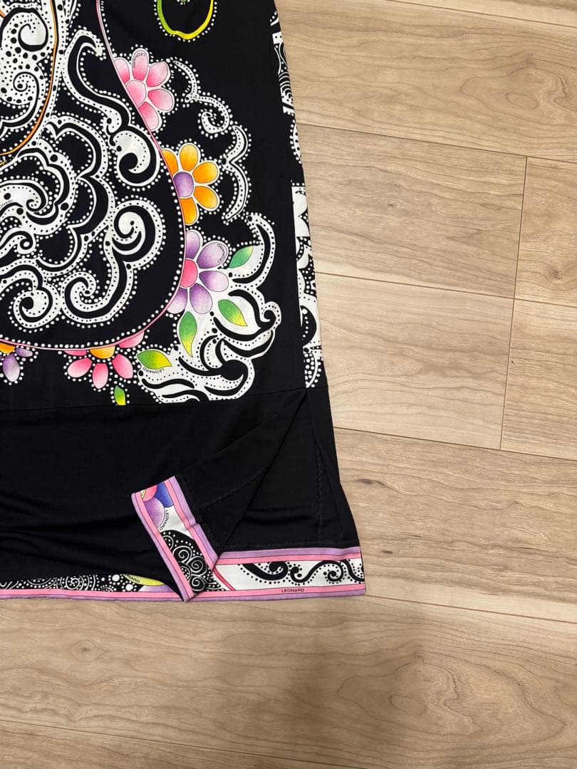 美品　LEONARD レオナール ロングワンピース LL