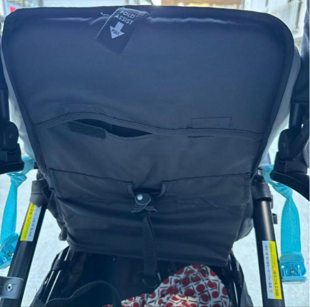 baby trend 二人乗りベビーカー ブラック/グレー