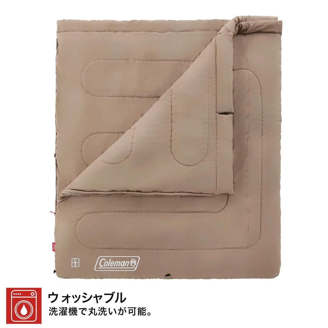 Coleman 封筒型寝袋 ファミリー2 IN 1/C5 (グレージュ)