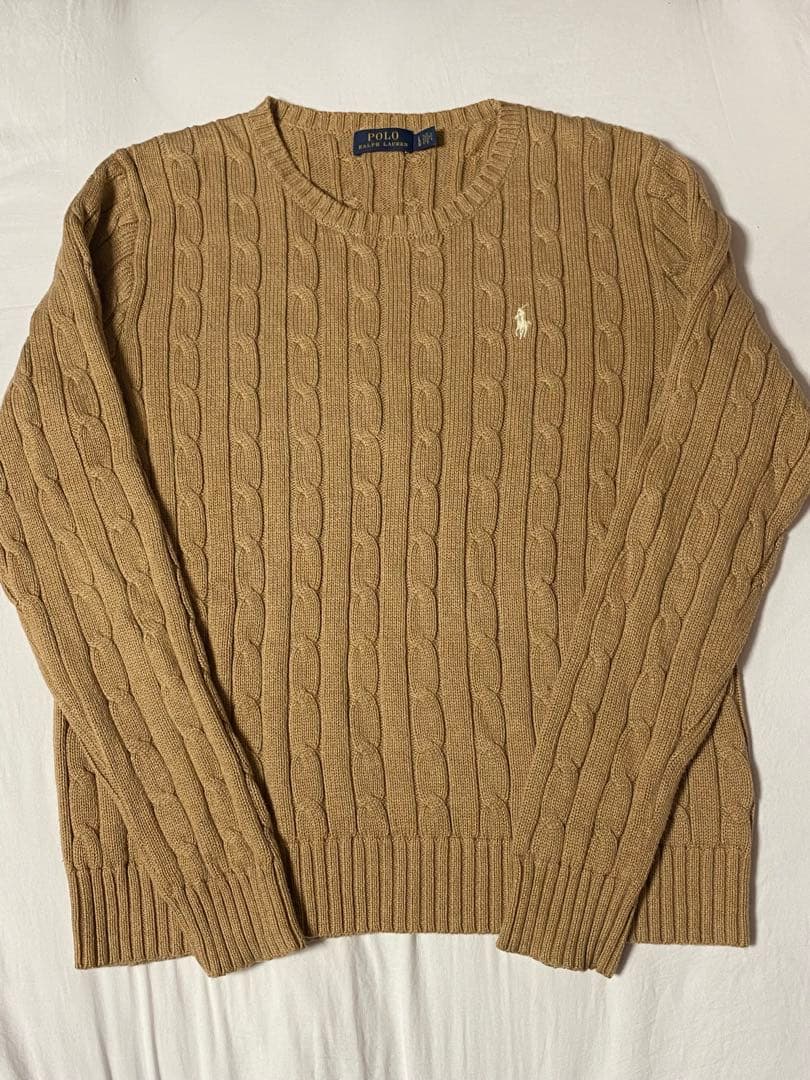 Polo Ralph Lauren ケーブルニットセーター ベージュ