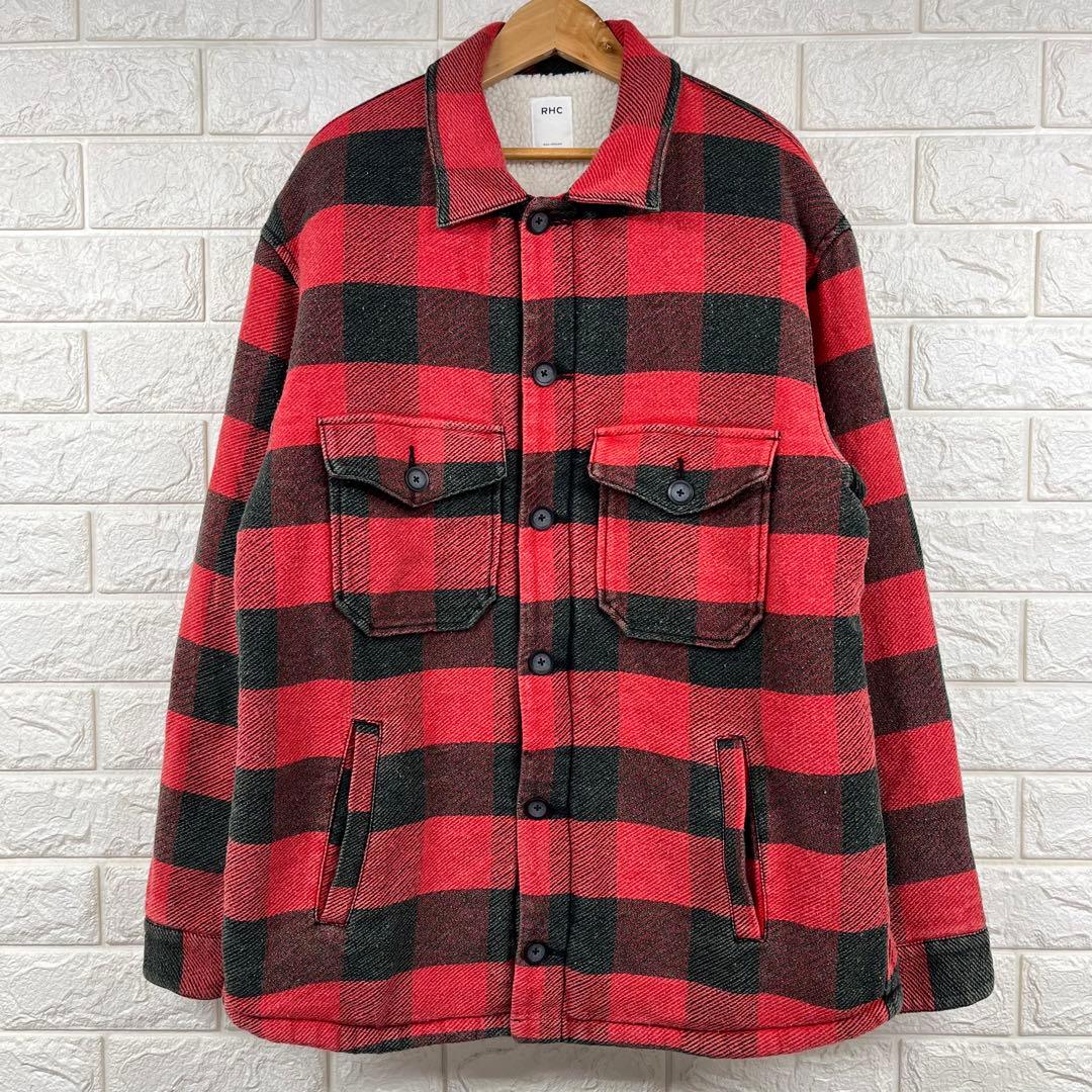 RONHERMAN ロンハーマン RHC ボア　バッファローチェックシャツ　L