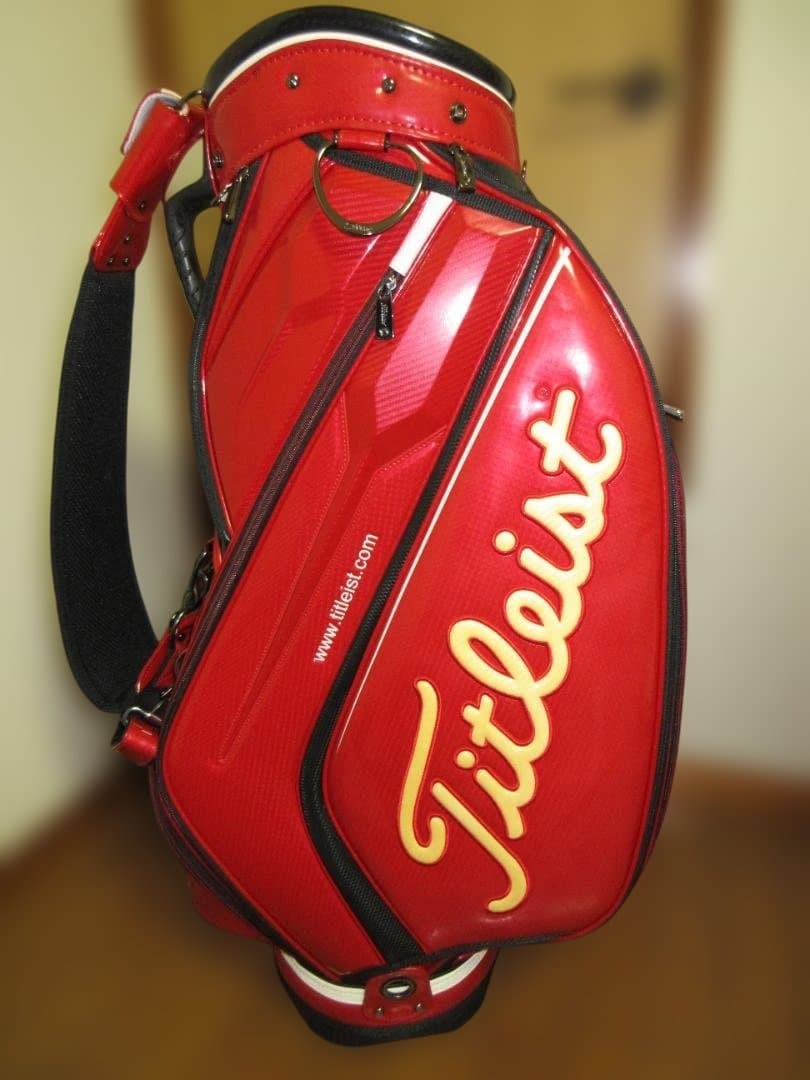 タイトリスト キャディバッグ 赤