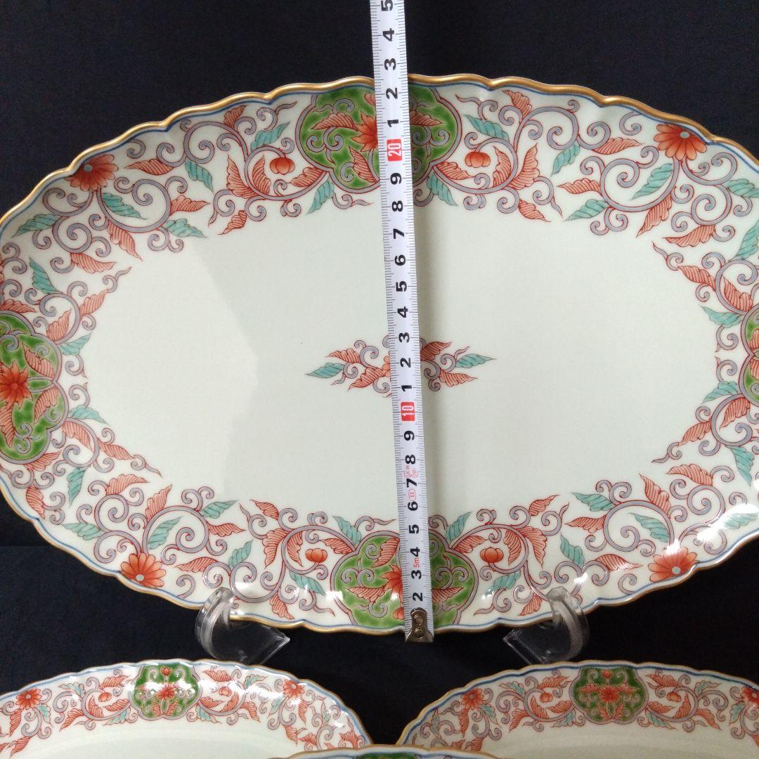 未使用 有田焼 楕円形皿 大1枚小5枚 新生活　テーブルコーディネート