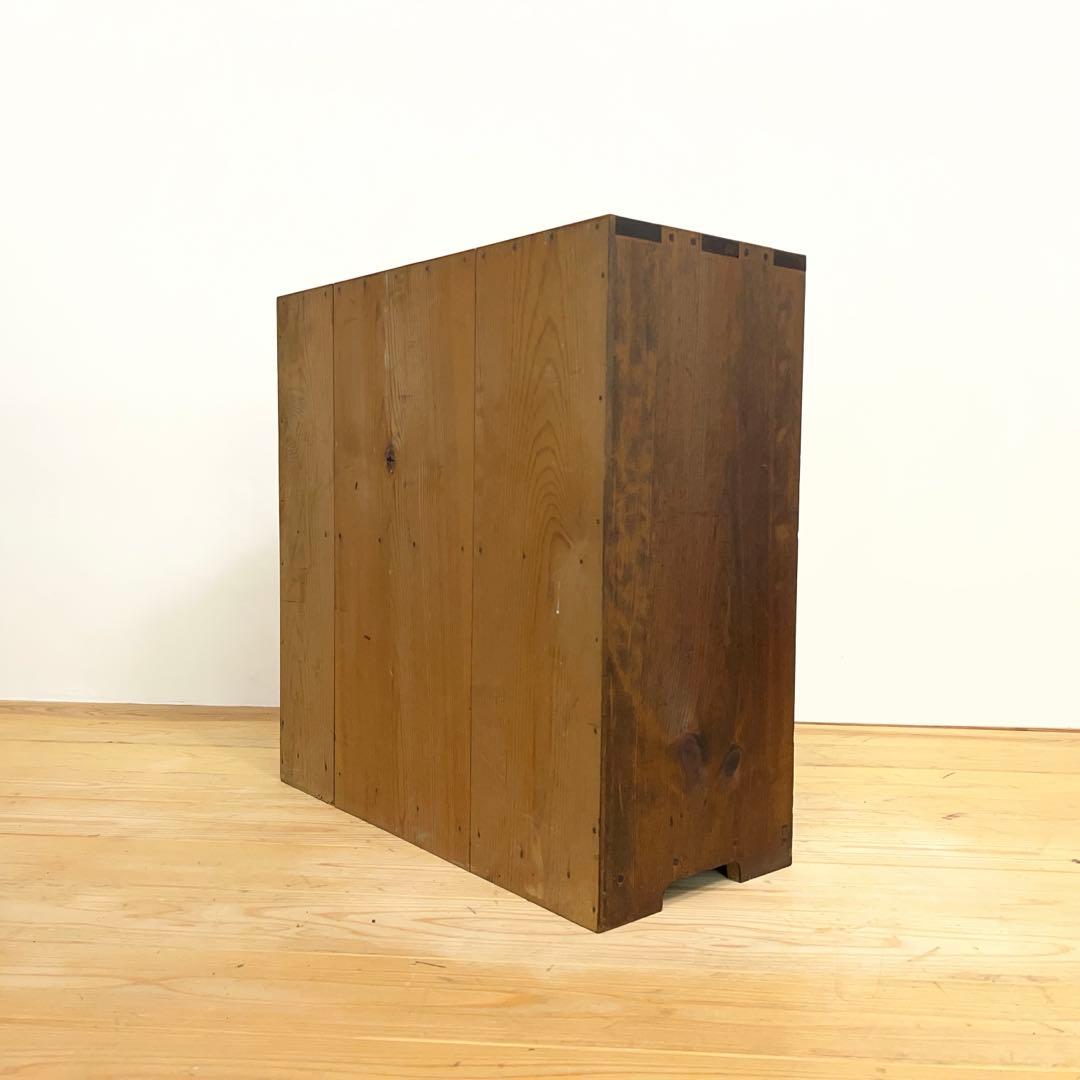 収納棚　本棚　小ぶり　高さ62.5㎝　M089　古道具　ビンテージ　アンティーク