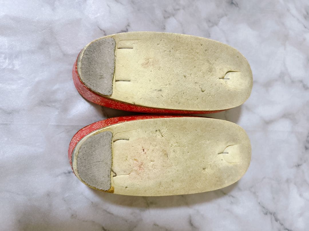 レトロ着物♡七五三　3歳　フルセット　一式　鶴　正絹　総絞り被布　朱色