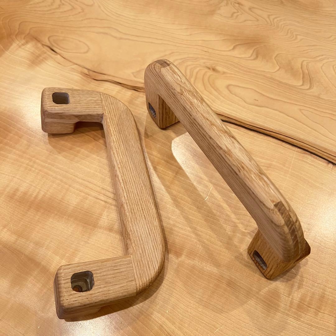 木製アシストグリップ(チェスナット) ハイエース　Aピラー用