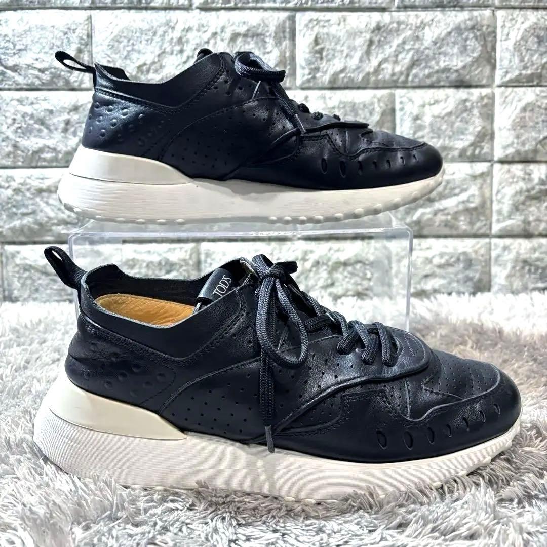 美品❣️TOD'Sトッズ レザースニーカー FONDO SPORTIVO 収納袋付