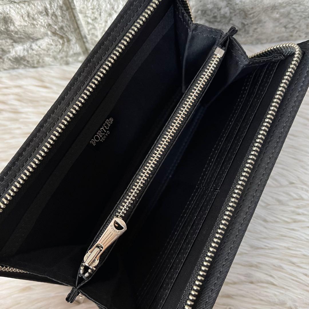 【新品未使用】ポーター　シャイン　ラウンドファスナー長財布