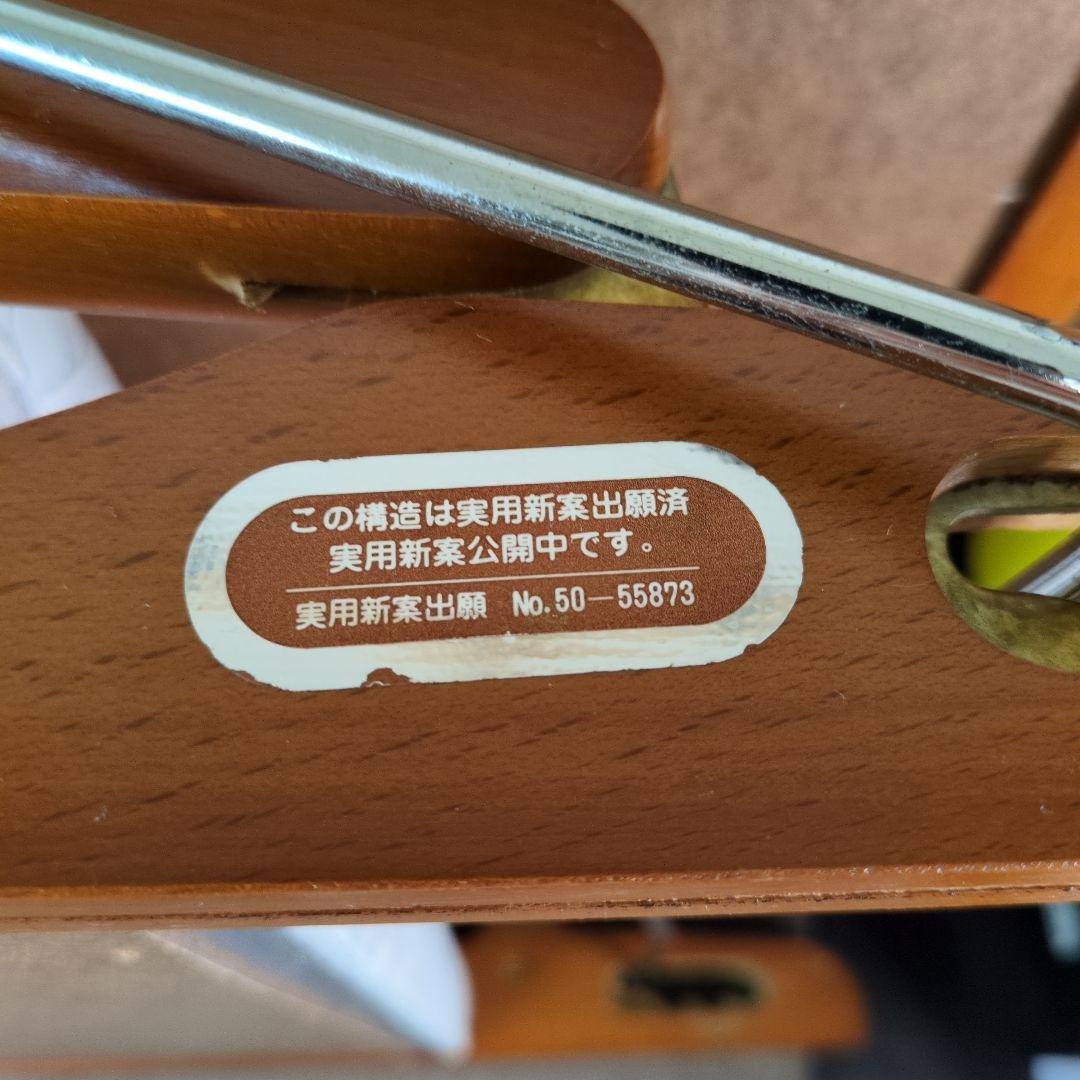 ニチハン折りたたみ座椅子 天然木 2脚セット CM-1012 昭和レトロ