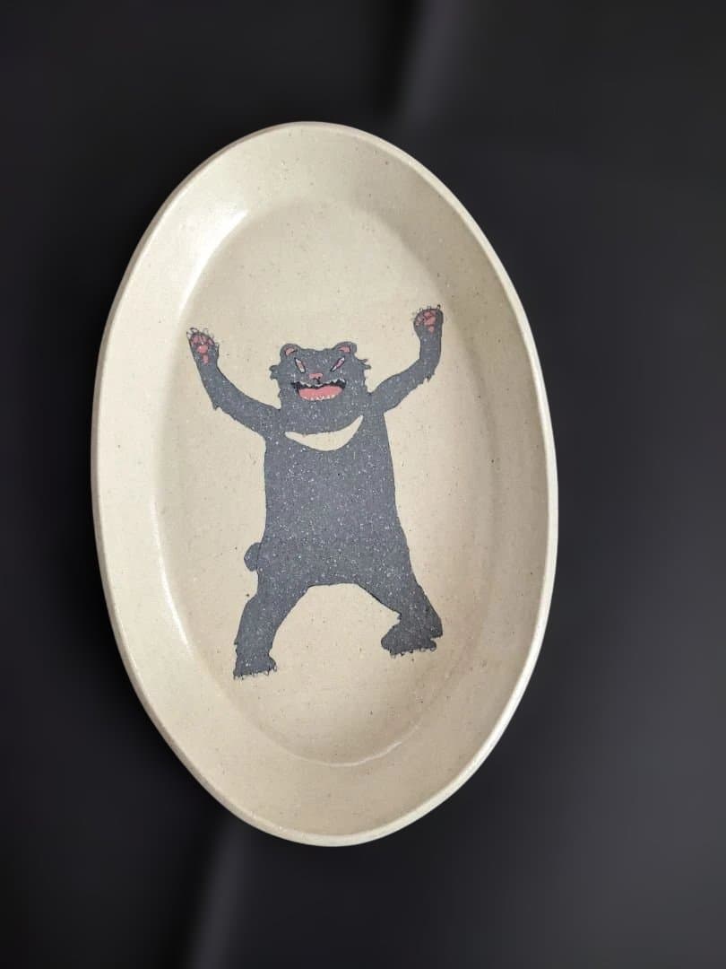 田中ちあき　陶器オーバル皿