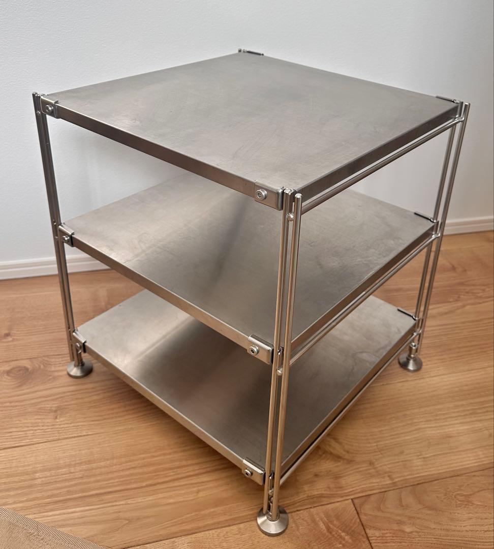 無印良品　ステンレスユニットシェルフ・ステンレス　42cm幅