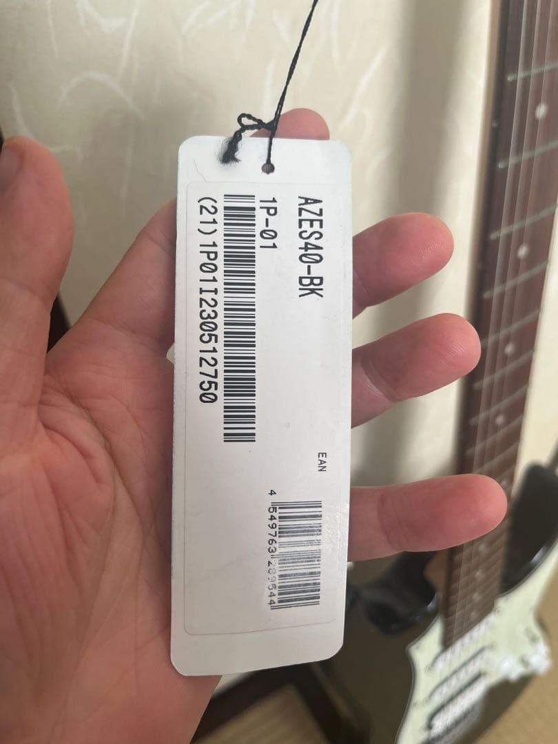 （中古）Ibanez AZES40-BK エレキギター　スタンド付き