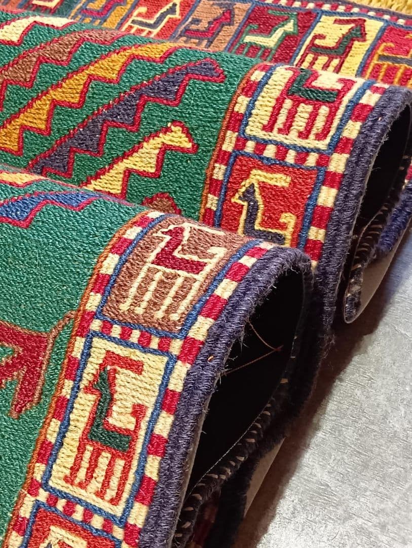 シルジャン産　キリム　ラグ　ペルシャ絨毯　イラン(1)