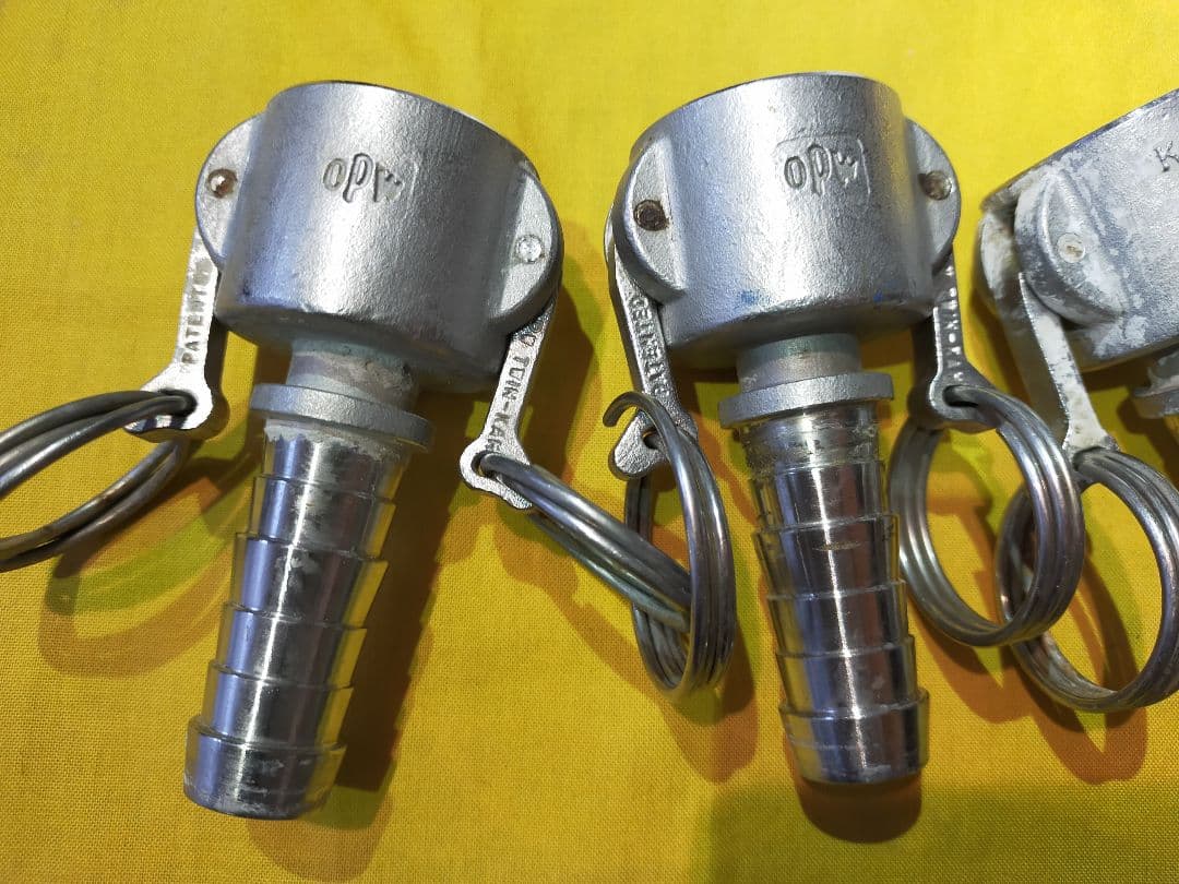 カムロック 633-C-SST 3/4ホースシャンクカプラー　中古品3点セット