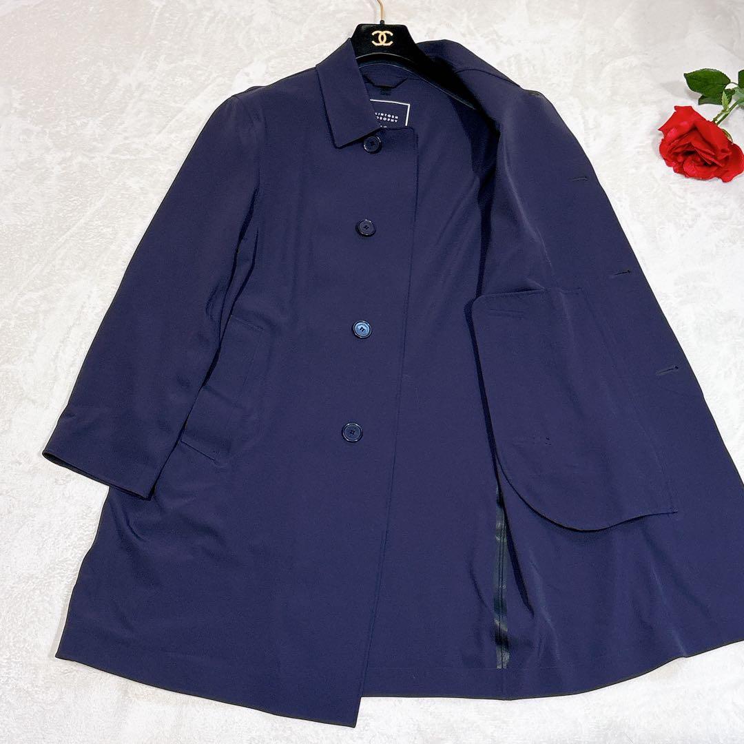 未使用✨　マッキントッシュ　ステンカラーコート　ゴム引き　ネイビー　メンズ　36
