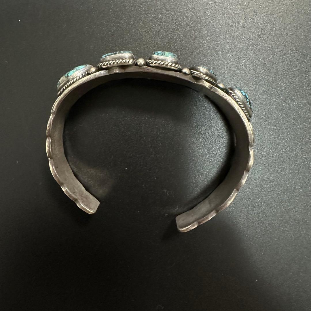 Navajo Gary Reeves 5連ターコイズ バングル