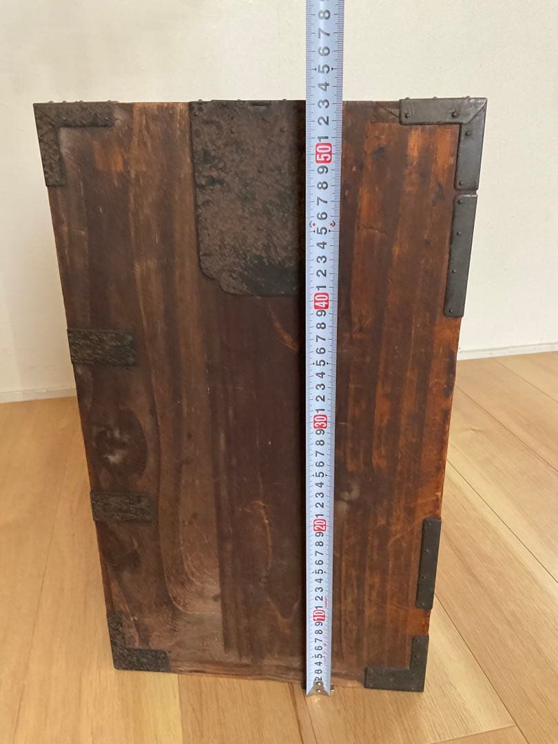 古家具　桐箪笥　引き戸七宝細工　引き手収納型　アンティーク　古道具