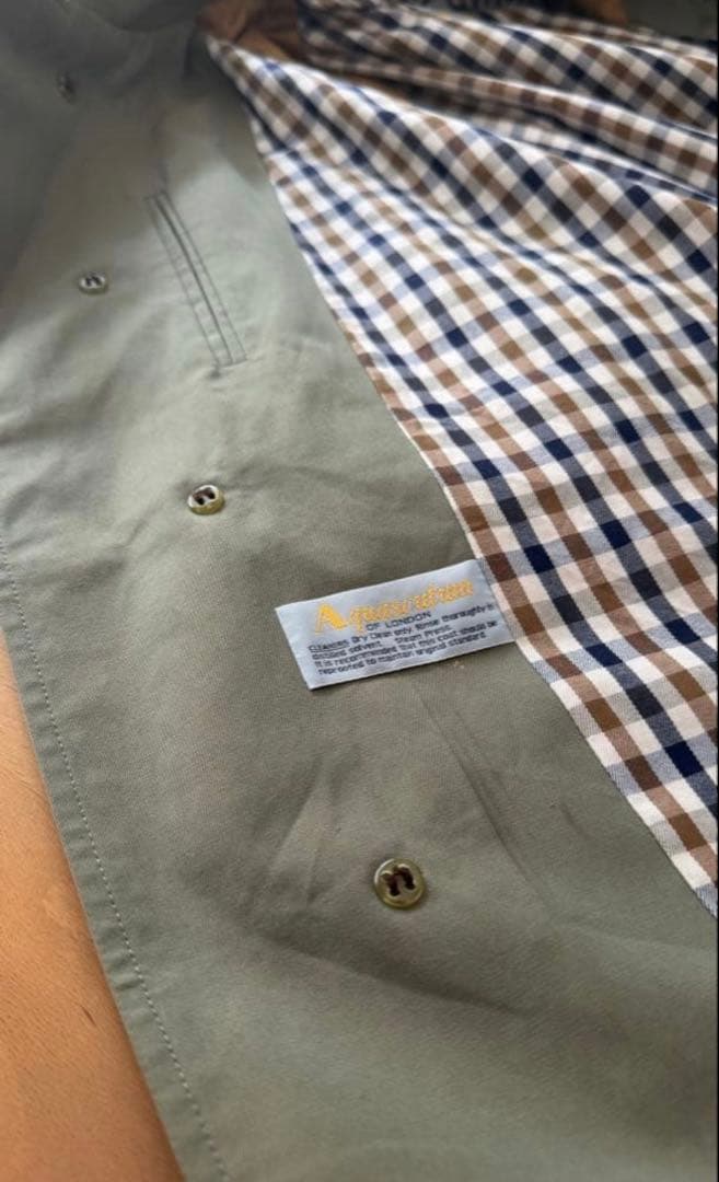 極美品　希少サイズ　アクアスキュータム　Aquascutum ステンカラーコート