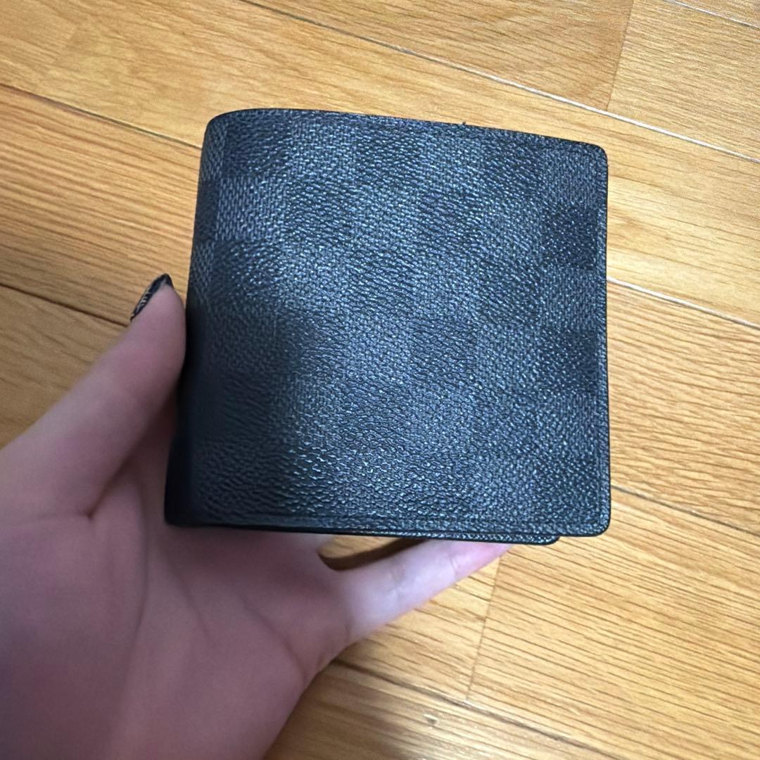 ルイヴィトン　二つ折り財布　ダミエ