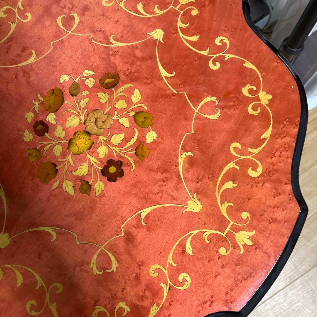 イタリア製 象嵌細工 アンティーク ヴィンテージテーブル