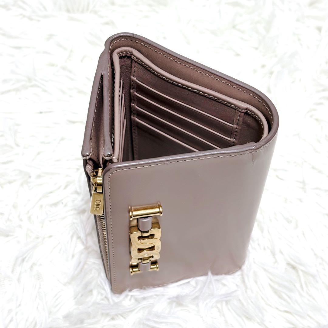 ✨美品✨TOD'S トッズ KATE ケイト WALLET 三つ折り財布 ピンク